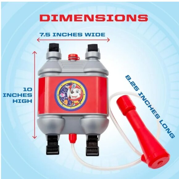Paw Patrol Water Backpack Water Toy, PAW PATROL MARSHALL WATER PACK Brand New - Picture 6 of 6